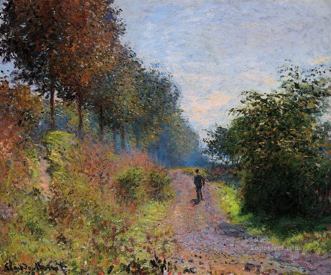 The Sheltered Path 1873 Claude Monet Oil Paintings